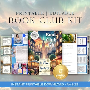 In Five Years Book Club Kit - Discussion Questions, Activities, Recipes, and More! | Book World Club