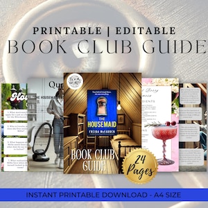 The Housemaid Book Club Kit – Discussion Guide, Recipes & Activities | Printable for an Engaging Book Club Night | Book World Club