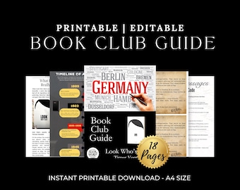 Look Who's Back Book Club Guide: Discussion Questions & Activities (Printable)