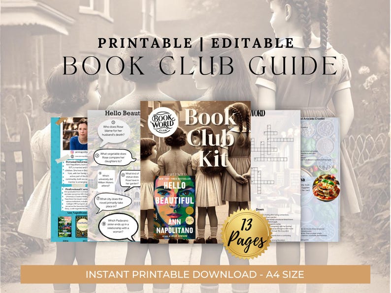 Hello Beautiful Book Club Kit | Literary Fiction Discussion Guide ...