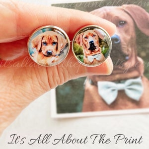 Custom Dog Cufflinks, Photo Cufflinks, Personalized Cufflinks, Custom Cuff Links, Photo Cuff link, Gift for Groom, Gift for Father