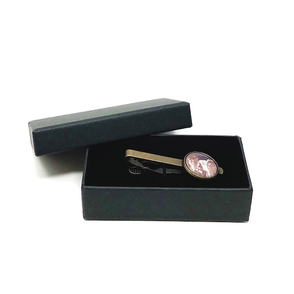 Tie Clip Box, Mens Jewelry Tie bar keepsake gift box