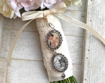 Charms for Bouquets, Photo Bouquet charm, Personalized Bouquet Charm, Wedding Memorial Charm, Gift for Bestfriend, Flower Bouquet Charm