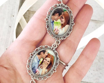 Custom Photo Bouquet Charm, Personalized Wedding Flower Bouquet Charm, Wedding Memory Charm, Gift for Bride to Be