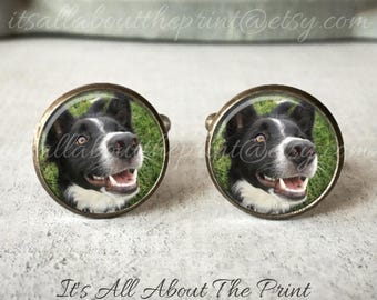 Personalized Cufflinks, Custom Pet Cufflinks, Dog Cuff links, Custom Cufflinks, Photo Cufflinks, Memory Keepsake, Gift For Him