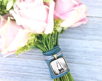 Hochzeit Bouquet Foto Charme, Hochzeit Bouquet Charme, Brautstrauß Charme, Charms für Blumensträuße, Andenken Blumensträuße, Geschenk für die Braut