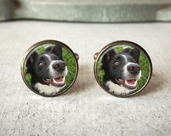 Personalized Cufflinks, Custom Pet Cufflinks, Dog Cuff links, Custom Cufflinks, Photo Cufflinks, Memory Keepsake, Gift For Him