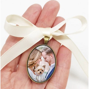 Wedding Bouquet Photo Charm, Bridal Bouquet Keepsake, Custom Wedding Charm, Gift For Bride