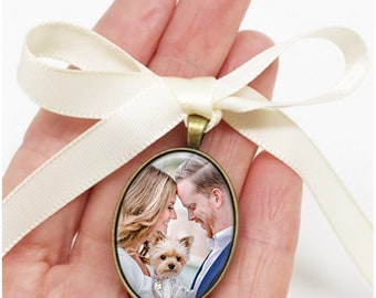 Wedding Bouquet Photo Charm, Bridal Bouquet Keepsake, Custom Wedding Charm, Gift For Bride