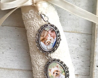 Charms for Bouquets, Photo Bouquet charm, Personalized Bouquet Charm, Wedding Memory Charm, Gift for Best Friend, Flower Bouquet Charm