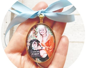 Wedding Bouquet Photo Charm, Bridal Bouquet Keepsake, Custom Wedding Charm, Gift For Bride