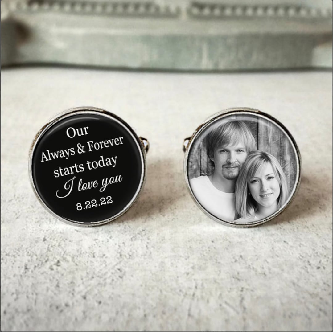 Customized Wedding Quote Cufflinks Mens Custom Cufflinks Etsy