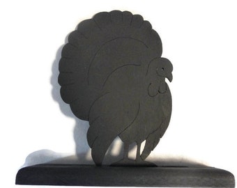 Male Turkey Handmade Wood Silhouette - SBIR021