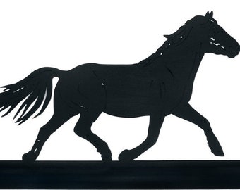 Galloping Horse Hand-cut Wood Silhouette - SAFH008