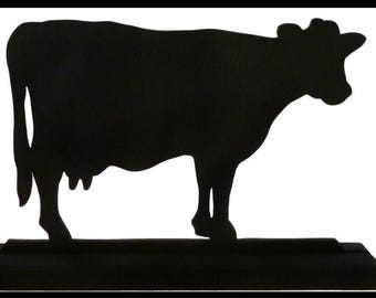 Handmade Milk Cow Wood Silhouette | Farmhouse Decor - AFC3