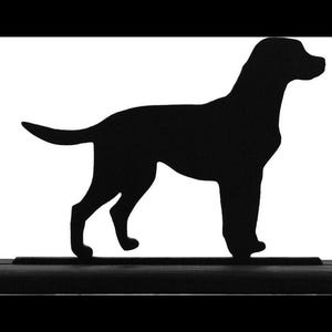 Labrador Retriever Silhouette Decoration - Handmade Wood Dog Figurine for Windowsill, Bookcase & Desk, Unique Gift Idea - ADD14