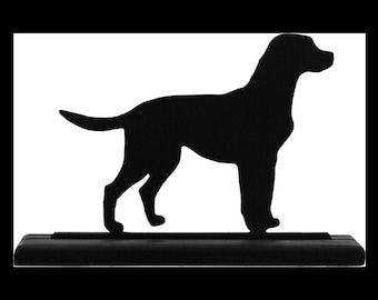 Labrador Retriever Dog Silhouette Decoration - Handmade Wooden - ADD14