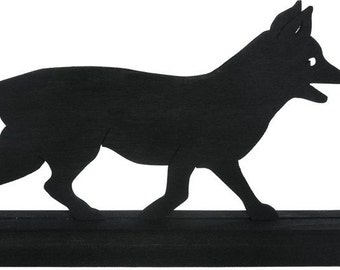 Trotting Fox Handmade Wood Silhouette - SAWS002