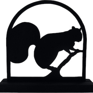 Balancing Squirrel Silhouette - SAWS004