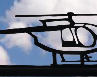 McDonnell MD 500 Helicopter Handmade Wood Display Silhouette Decoration  strf001