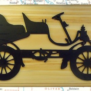 Antique Automobile Handmade Wood Wall Hanging Art Decor
