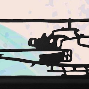 Huey Cobra Helicopter Handmade Silhouette - strf006