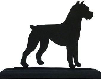 Boxer Dog Handmade Wood Silhouette - SADD004