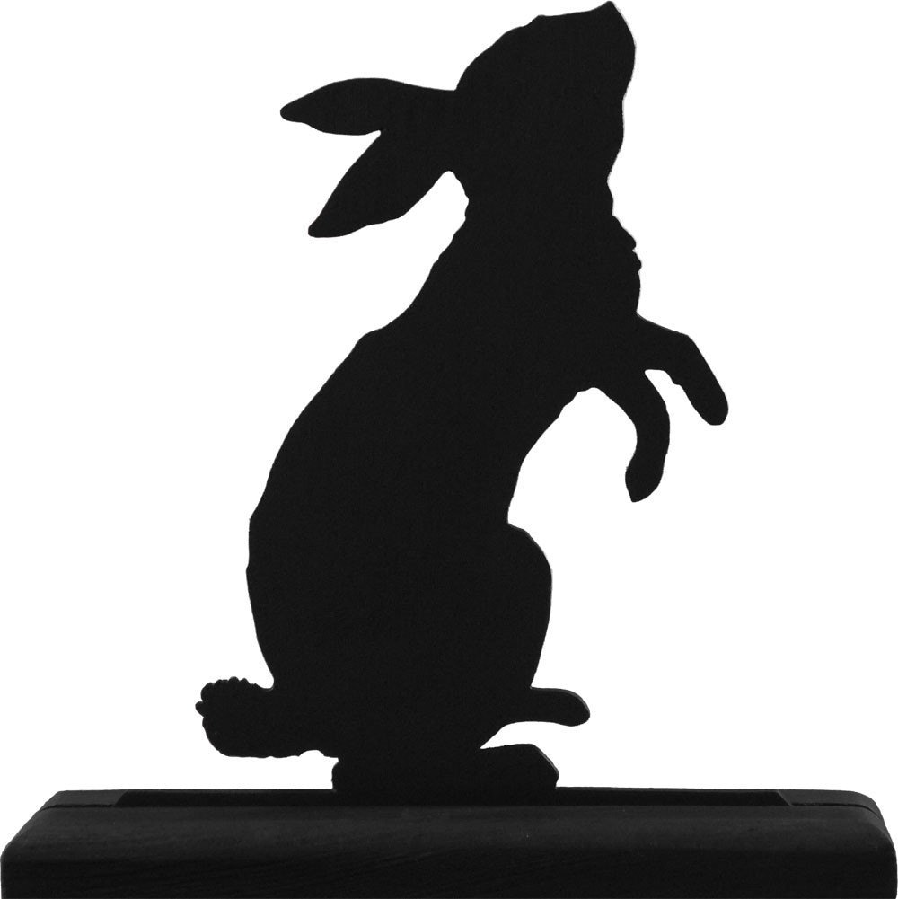Standing Rabbit Handmade Wood Display Silhouette Decoration Etsy