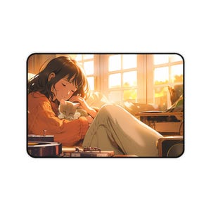 Anime Desk Mat, Anime merch,  Gift for him, Gift for her, Anime art