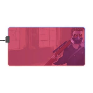 LED  Cyberpunk Gaming Mouse Pad, Cyberpunk Merch,  Cyberpunk 2077, Gift for him, Gift for her