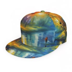 Baseball Cap With Flat Brim