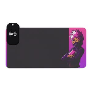 LED Gaming Mouse Pad, Wireless Charging