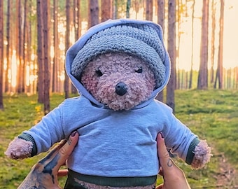 How to Sew Autumn Clothes for a Teddy Bear? PDF tutorial with instructions, photos, and patterns
