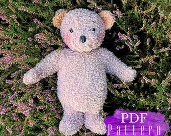 Cuci il tuo orsacchiotto – Modello di cucito PDF con istruzioni passo passo