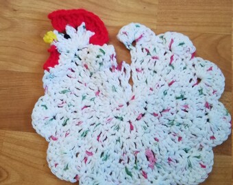 Rooster Crochet Potholder