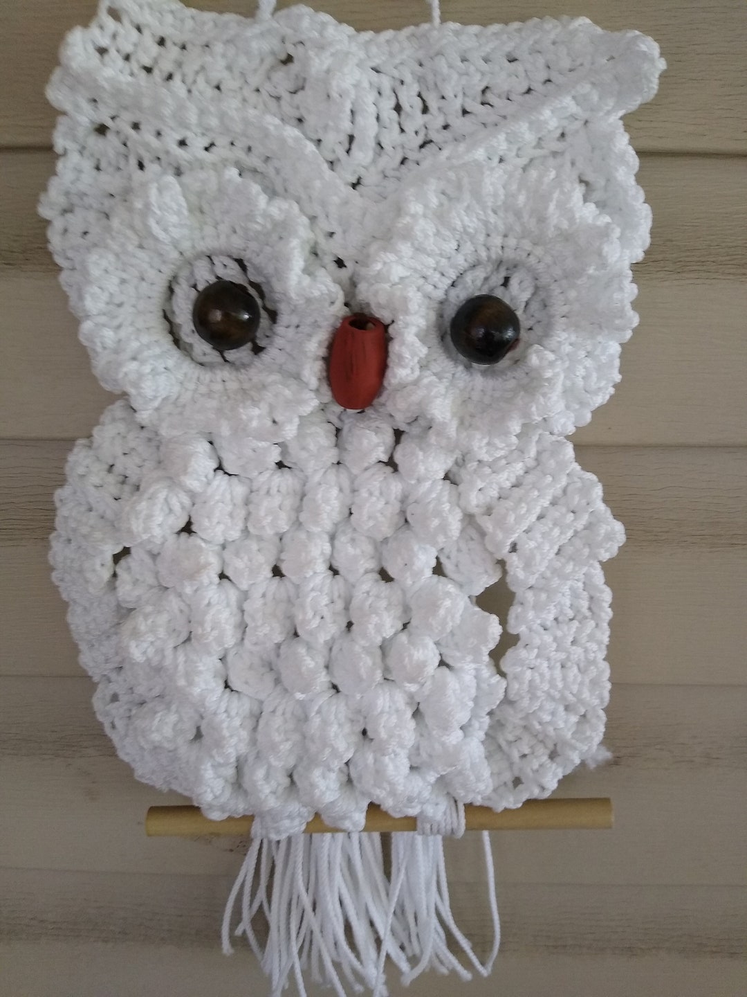 Crochet Owl Wall Hanging - Etsy