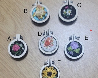 Hand Embroidered Pendants