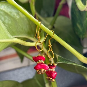 Coral Royal Earrings