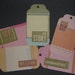 PIF Scrapbooking Cardmaking Pastel Message Tags Embellishments qty 5