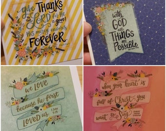 Four Handmade Cards, faith cards, just because cards, greeting cards, blank cards, encouragement cards