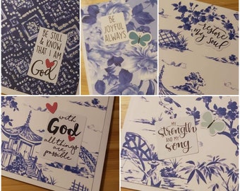 Five Handmade Cards, faith cards, just because cards, greeting cards, blank cards, encouragement cards