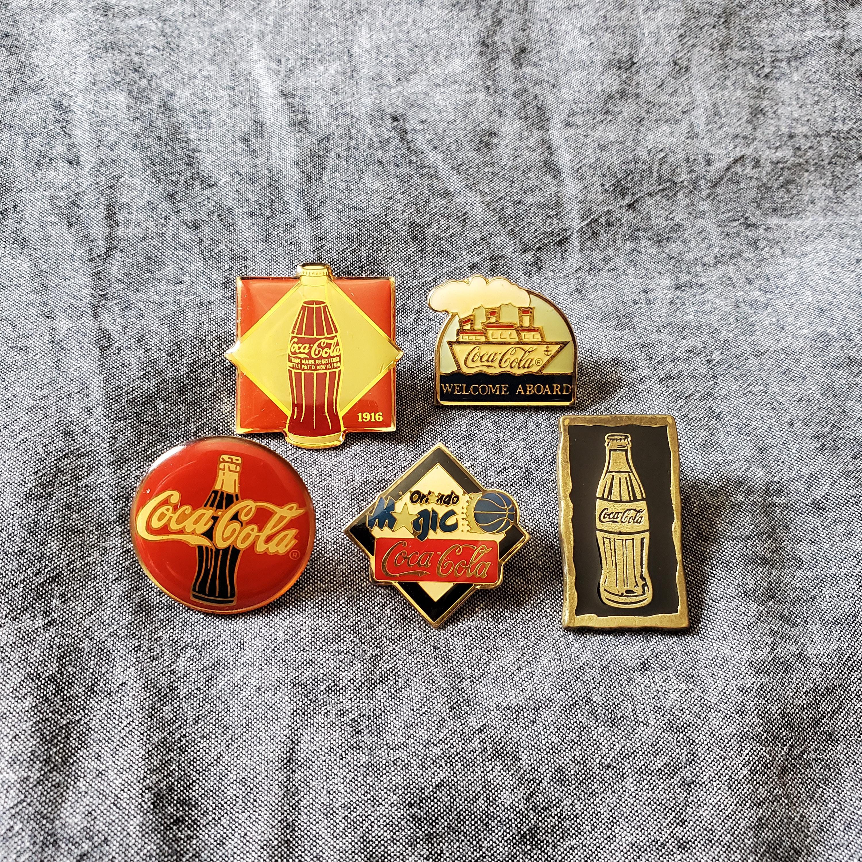 Vintage Coca Cola Pin Badge - Etsy
