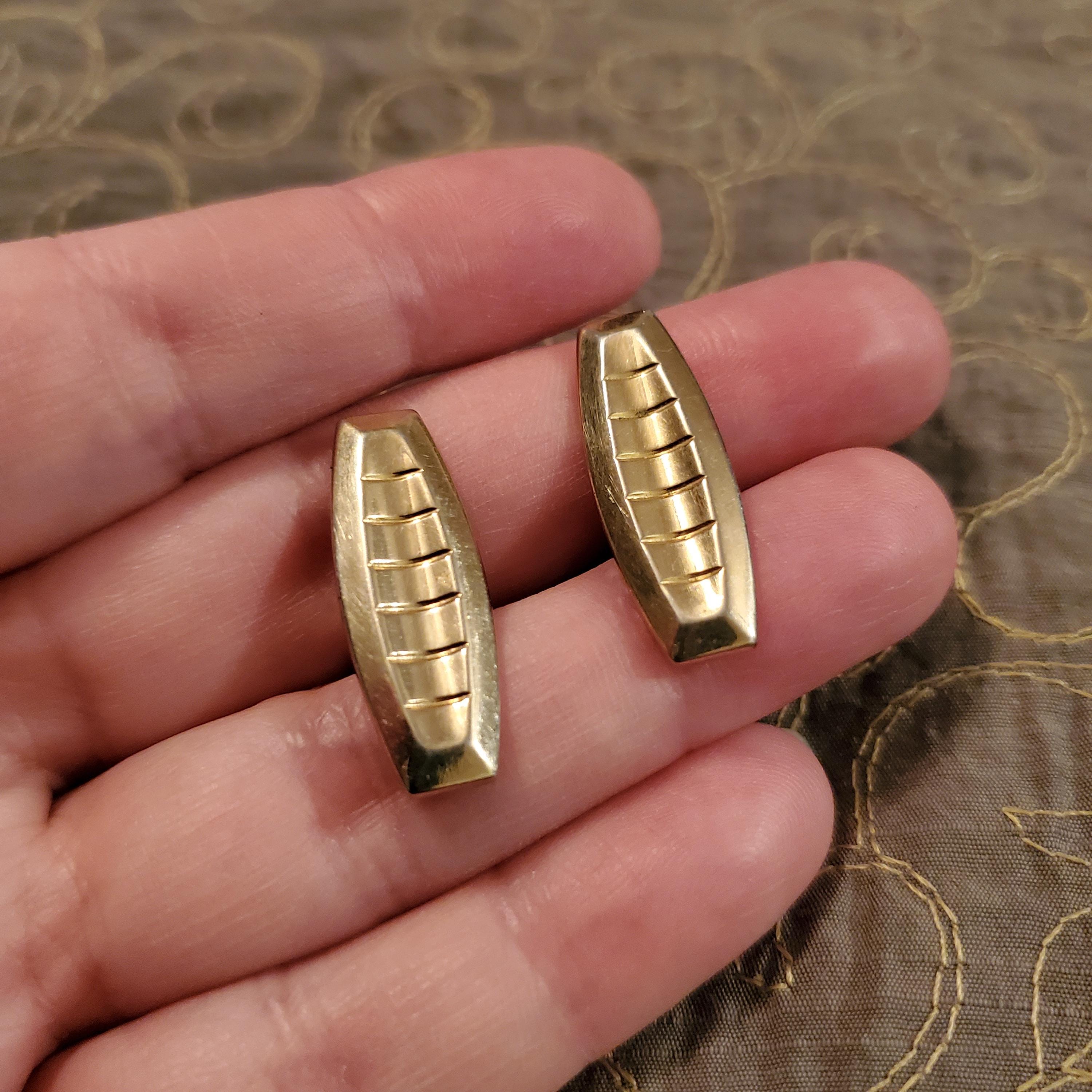Vintage Anson Cufflinks, vintage cuff links, gold tone, vintage cufflinks