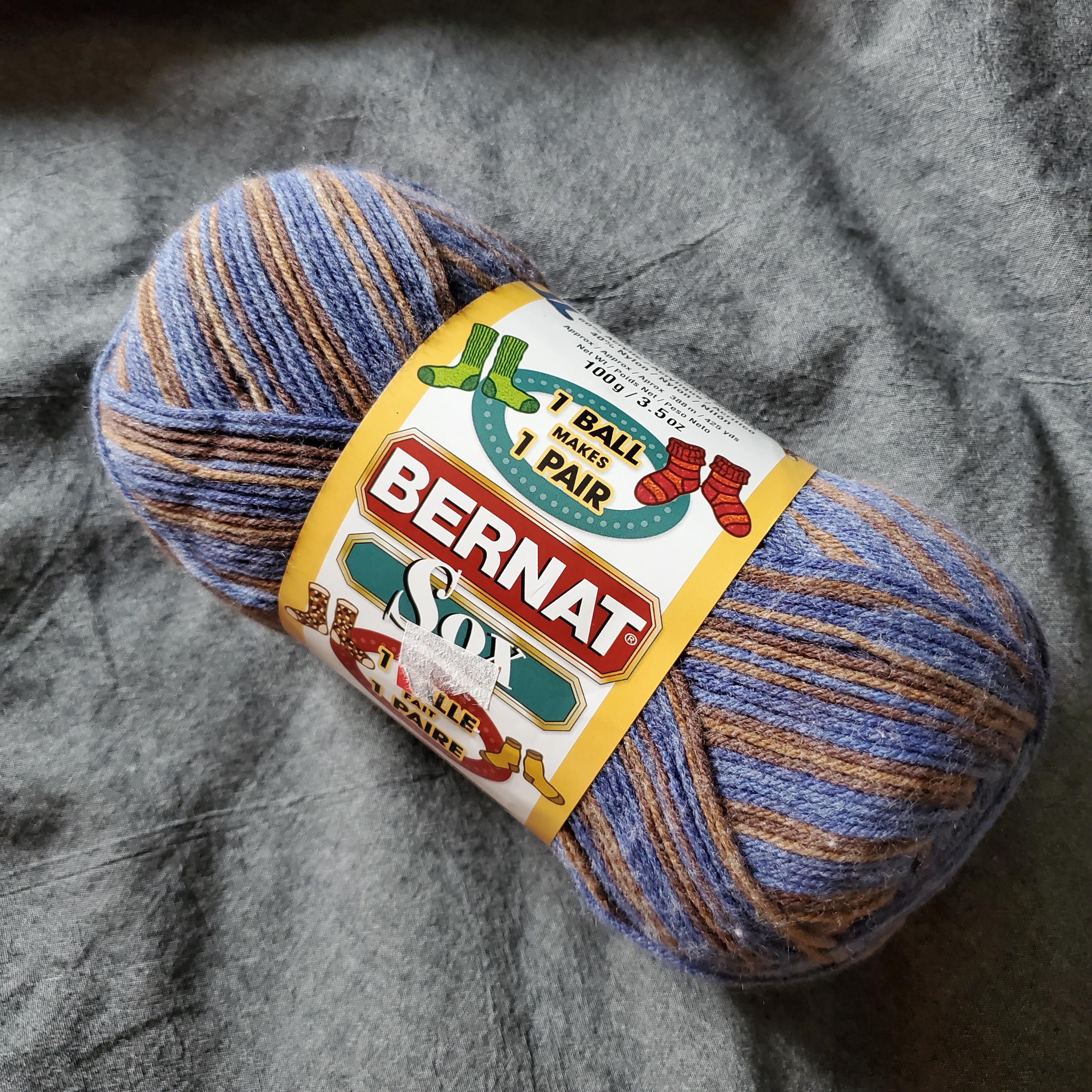 Bernat Super Value Stripes Yarn - Candy Store Color | 5 Oz (142g) Worsted Weight, 100% Acrylic, Self-Striping - View #5