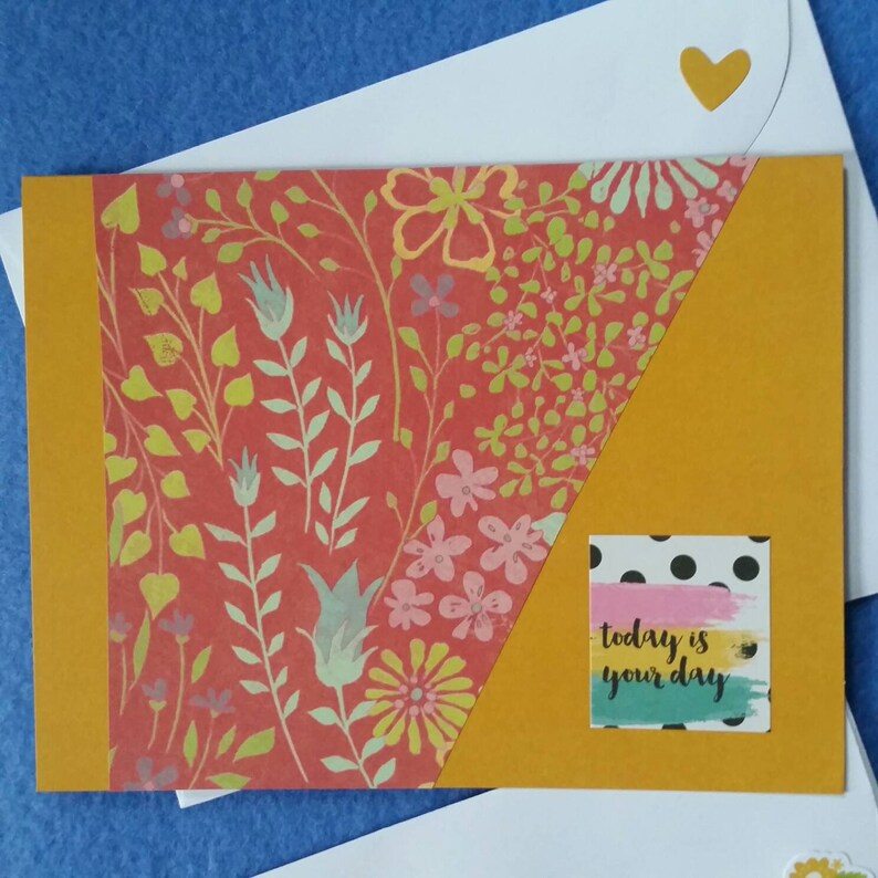 Three Handmade Greeting Cards today is your day encouragement cards blank cards she who is brave is free get stuff done