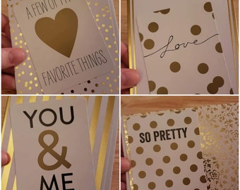 Four Handmade Cards, love cards, just because cards, greeting cards, blank cards, encouragement cards