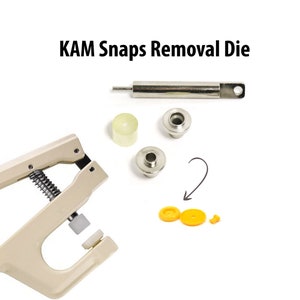 KAM Plastic Removal Tool for KAM Snap Fasteners Plier, KAM Snaps Removal Tool, Hand Press Die Set, Press Fastener Tool, Snap Setter