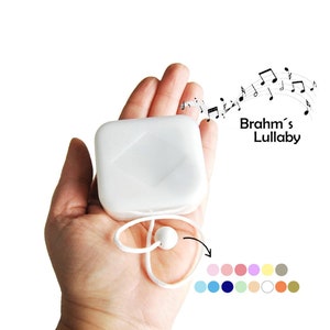 1 Music Box Movement for Baby Pull Crib Mobile, Slow Retracting Pull String Music Box, Musical Movement Insert - Brahm's Lullaby Song