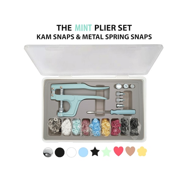 KAM Snaps Kit, Druckknopf-Werkzeug für KAM und Metallfeder-Verschlüsse, professionelle KAM Snap-Zange, Leder-Druckknopf-Werkzeug, Snap-Setter