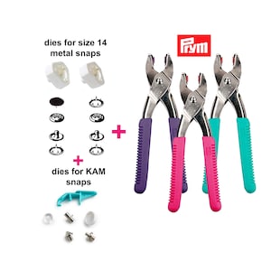 KAM Snap Press, Hand Snap Tool, KAM Snap Plier Set, Snap Setting Tool,  Plastic Snaps Fastener Tool, Manual Snap Setter With Instructions 